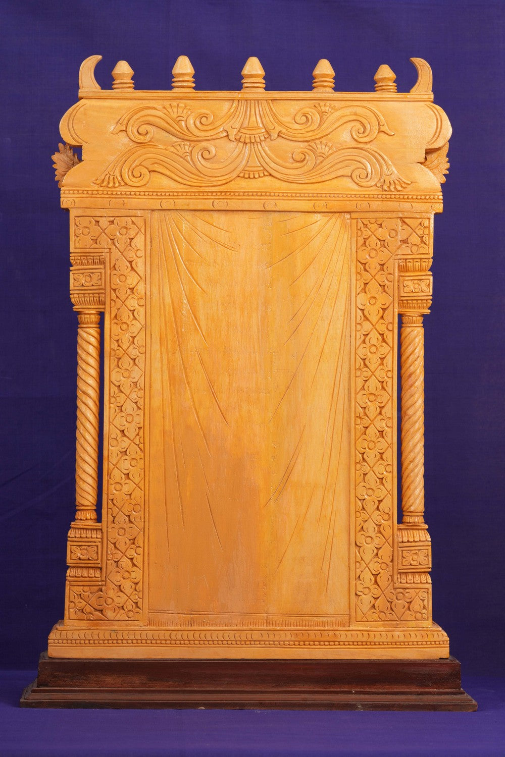 Image of White Cedar Wooden Lord Surya Narayana